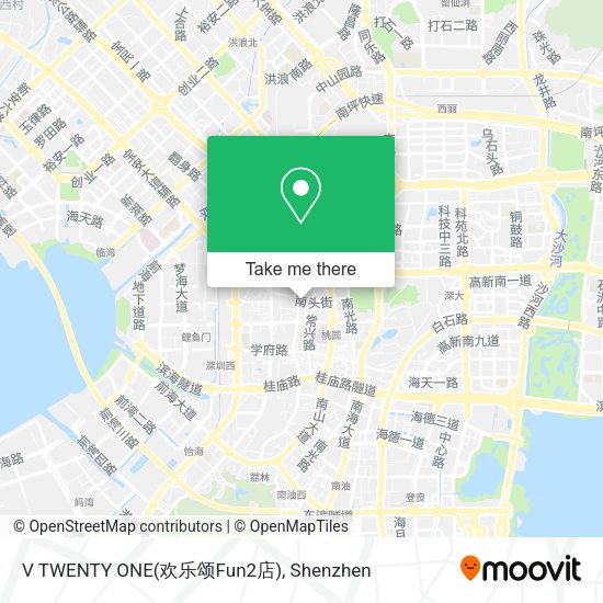 V TWENTY ONE(欢乐颂Fun2店) map