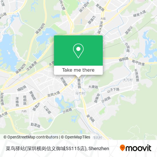 菜鸟驿站(深圳横岗信义御城5S115店) map