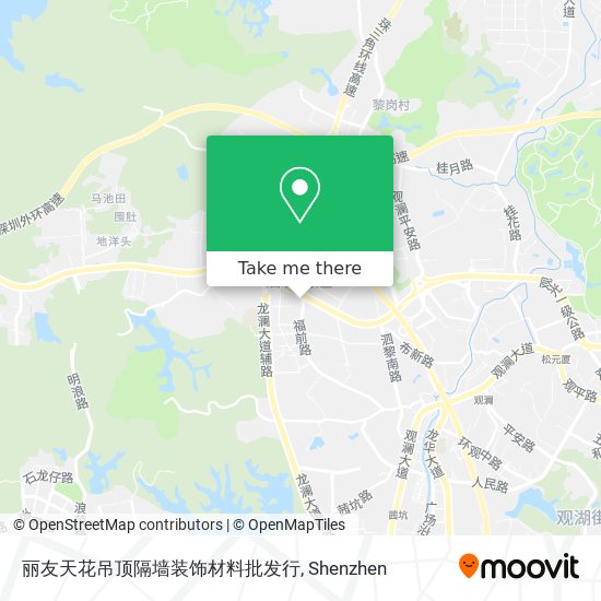 丽友天花吊顶隔墙装饰材料批发行 map