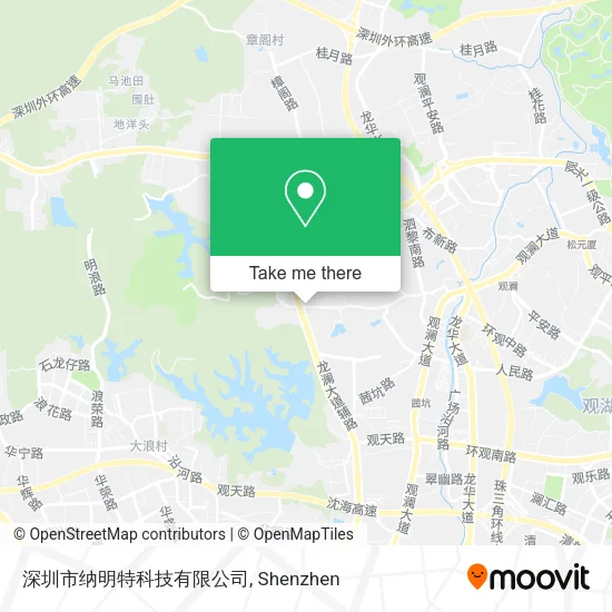 深圳市纳明特科技有限公司 map