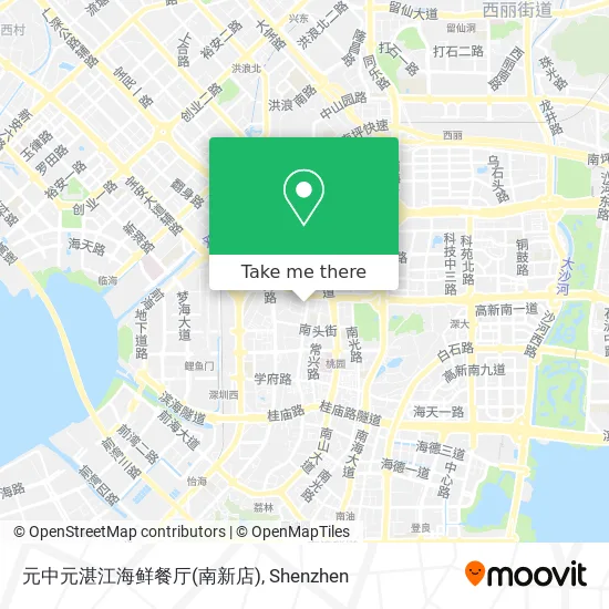 元中元湛江海鲜餐厅(南新店) map