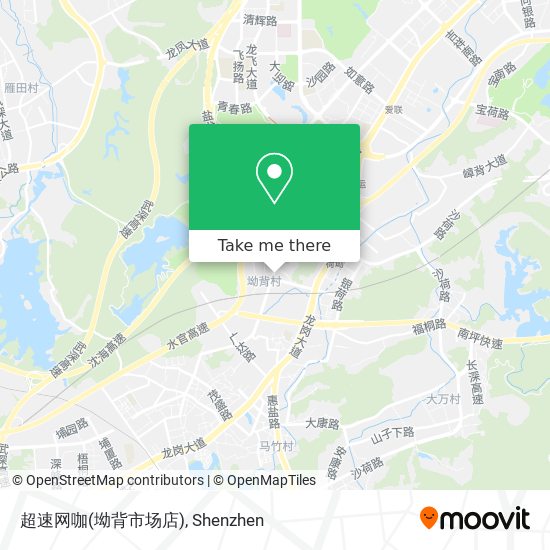 超速网咖(坳背市场店) map