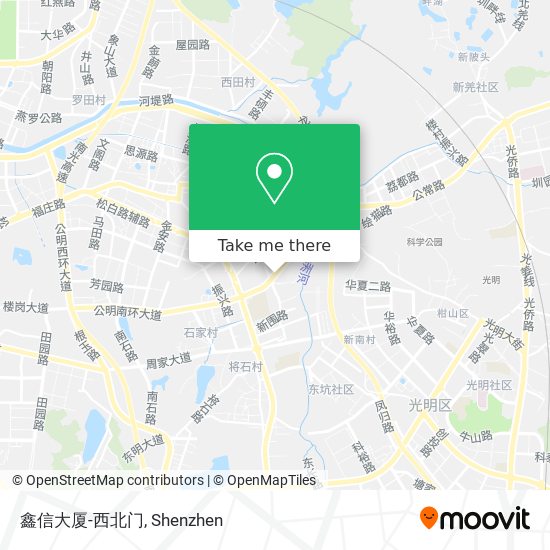 鑫信大厦-西北门 map