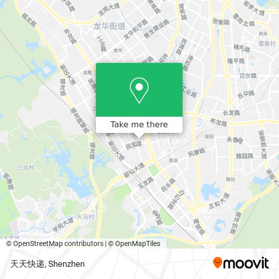 天天快递 map