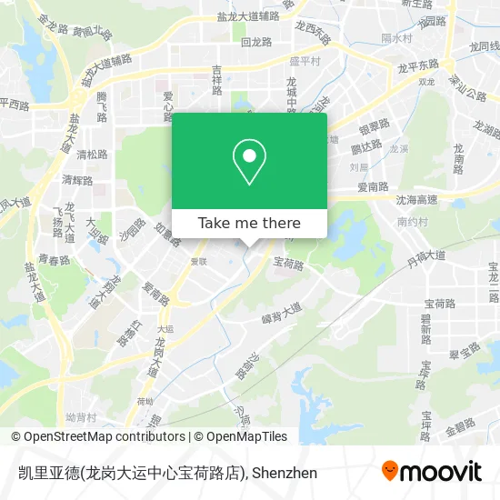 凯里亚德(龙岗大运中心宝荷路店) map