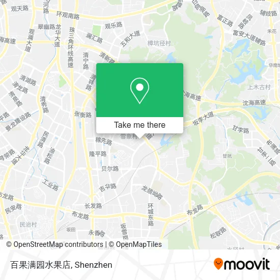 百果满园水果店 map