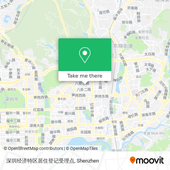 深圳经济特区居住登记受理点 map