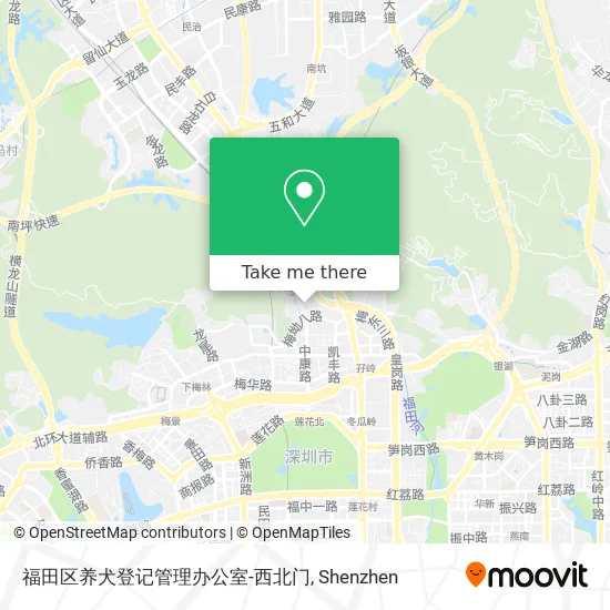 福田区养犬登记管理办公室-西北门 map