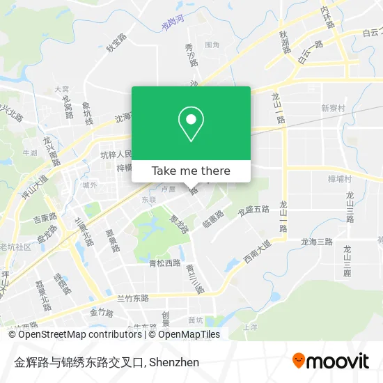 金辉路与锦绣东路交叉口 map