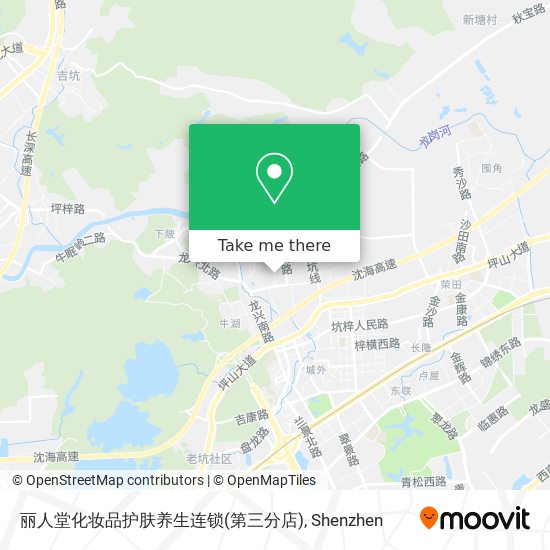 丽人堂化妆品护肤养生连锁(第三分店) map