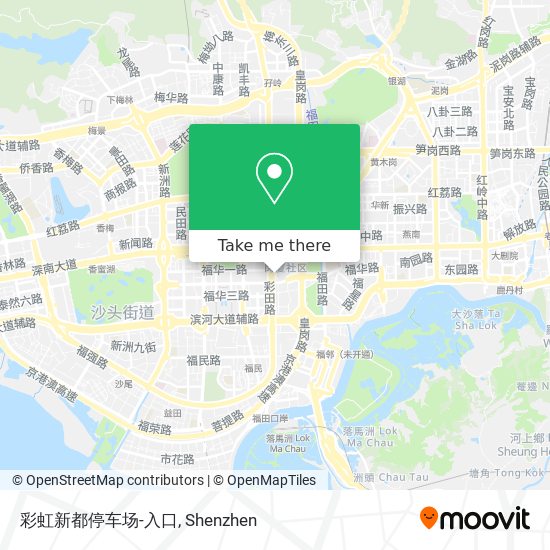 彩虹新都停车场-入口 map
