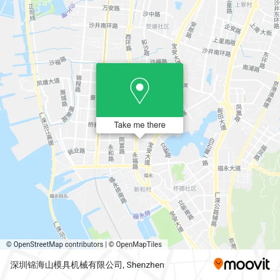深圳锦海山模具机械有限公司 map