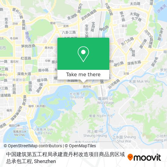 中国建筑第五工程局承建鹿丹村改造项目商品房区域总承包工程 map