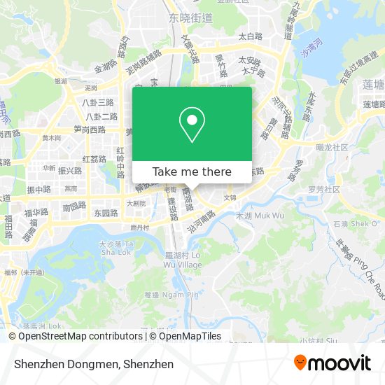 Shenzhen Dongmen map