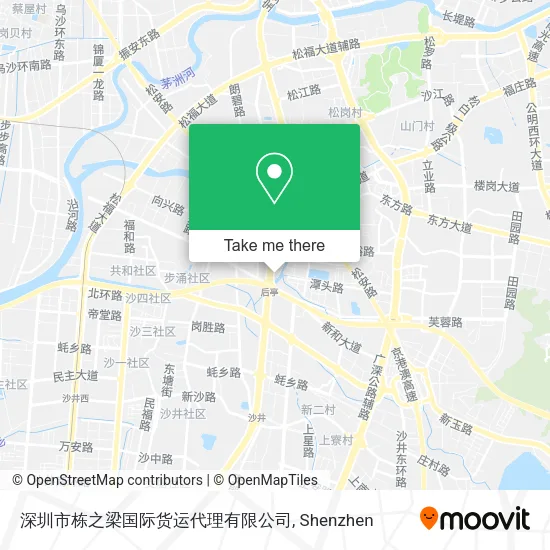深圳市栋之梁国际货运代理有限公司 map