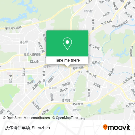 沃尔玛停车场 map