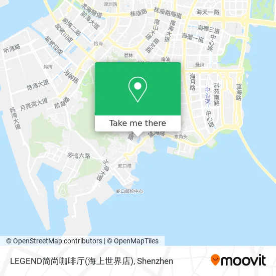 LEGEND简尚咖啡厅(海上世界店) map