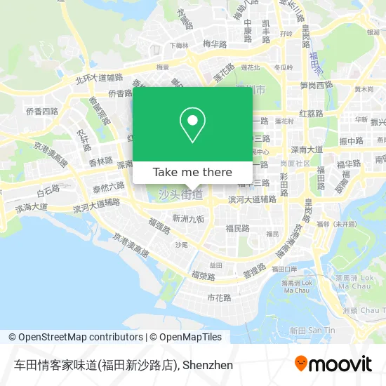 车田情客家味道(福田新沙路店) map