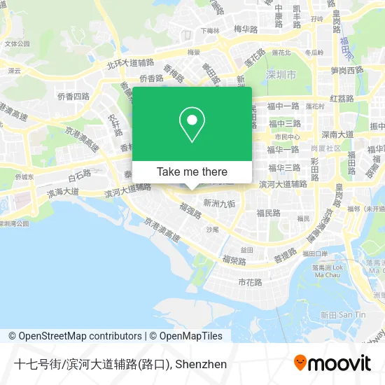 十七号街/滨河大道辅路(路口) map