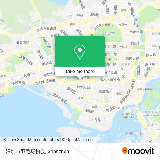深圳市羽毛球协会 map