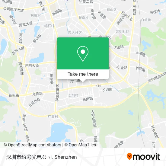 深圳市纷彩光电公司 map