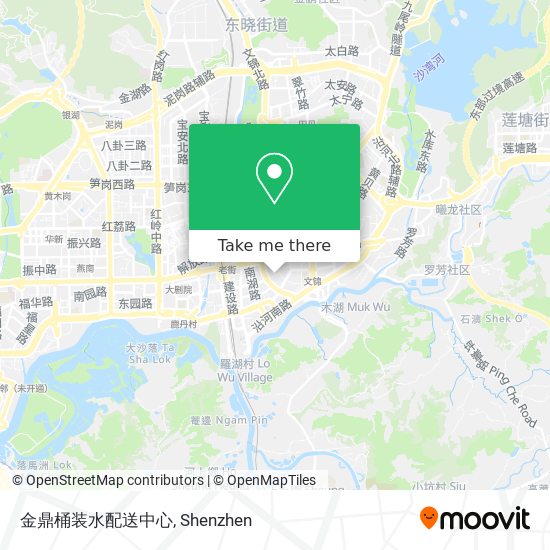 金鼎桶装水配送中心 map