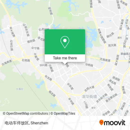 电动车停放区 map