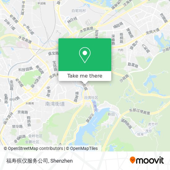 福寿殡仪服务公司 map