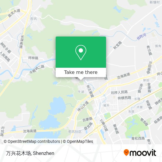 万兴花木场 map
