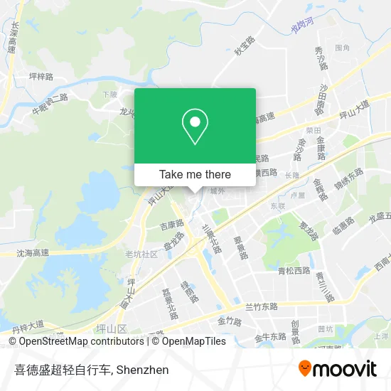 喜德盛超轻自行车 map
