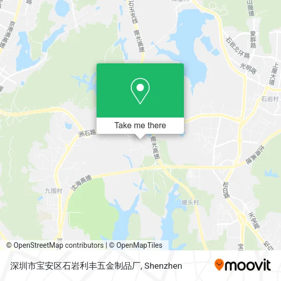深圳市宝安区石岩利丰五金制品厂 map