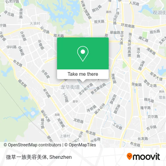 微草一族美容美体 map