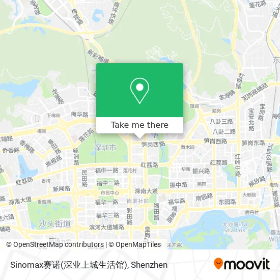 Sinomax赛诺(深业上城生活馆) map