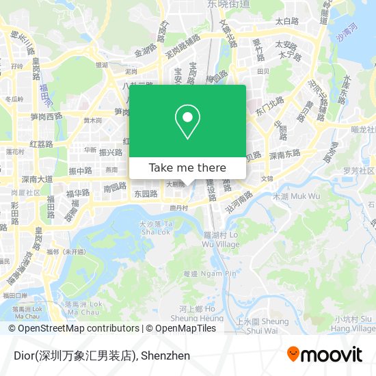 Dior(深圳万象汇男装店) map
