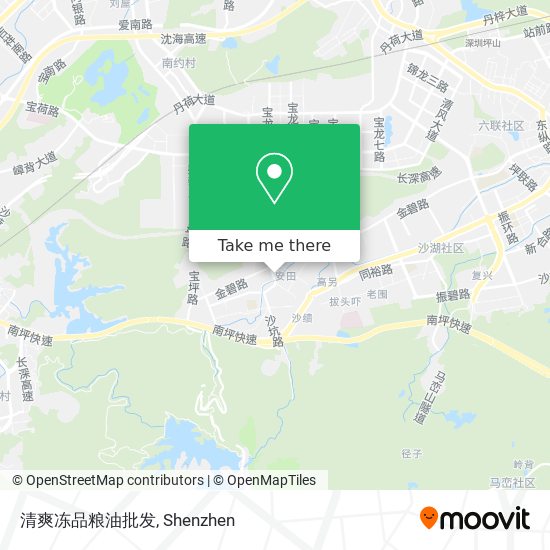 清爽冻品粮油批发 map