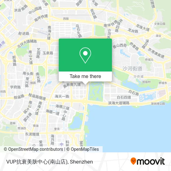 VUP抗衰美肤中心(南山店) map