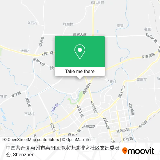 中国共产党惠州市惠阳区淡水街道排坊社区支部委员会 map