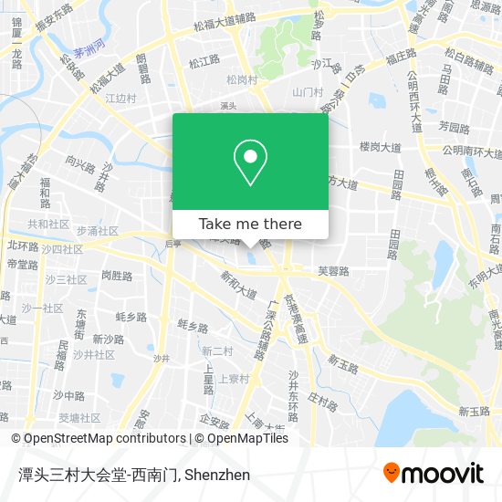 潭头三村大会堂-西南门 map