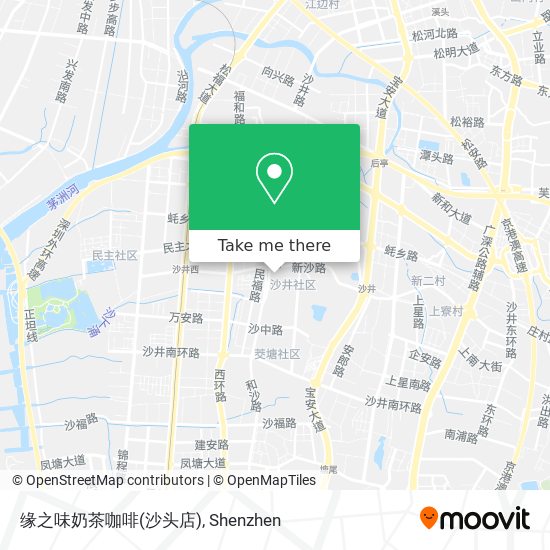 缘之味奶茶咖啡(沙头店) map