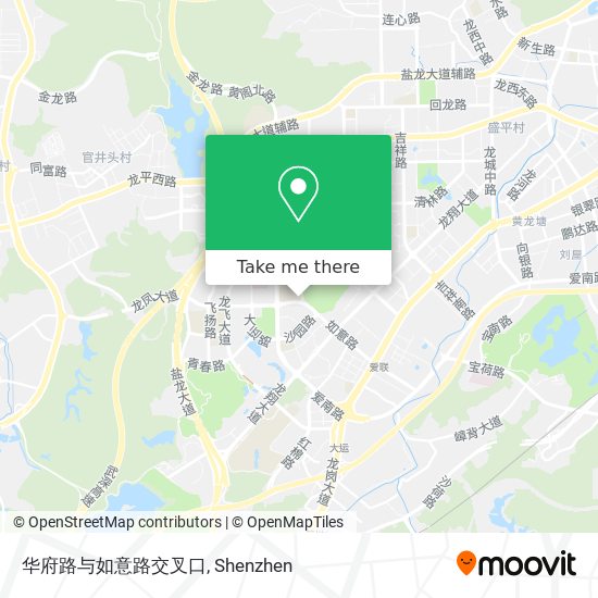 华府路与如意路交叉口 map