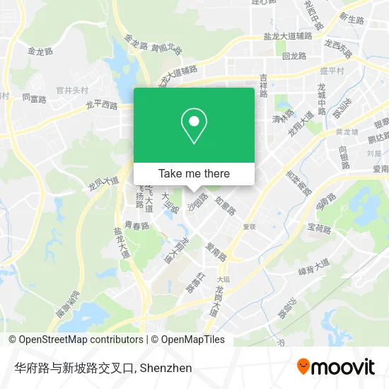 华府路与新坡路交叉口 map