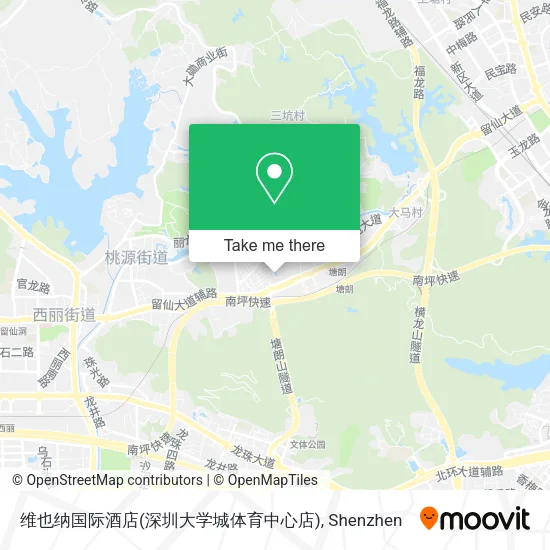 维也纳国际酒店(深圳大学城体育中心店) map
