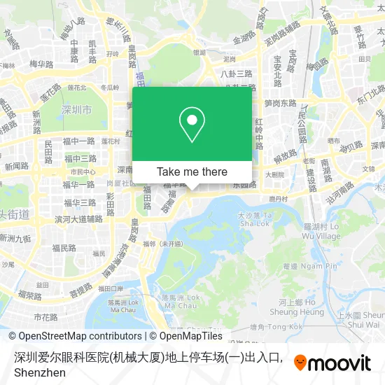 深圳爱尔眼科医院(机械大厦)地上停车场(一)出入口 map