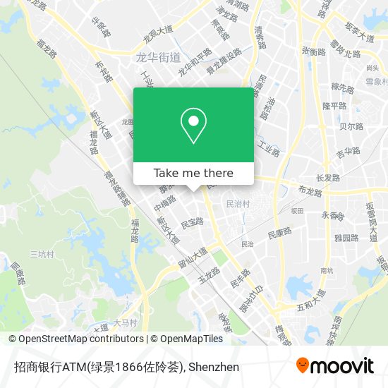 招商银行ATM(绿景1866佐阾荟) map