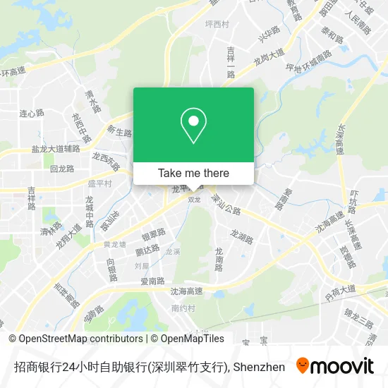 招商银行24小时自助银行(深圳翠竹支行) map