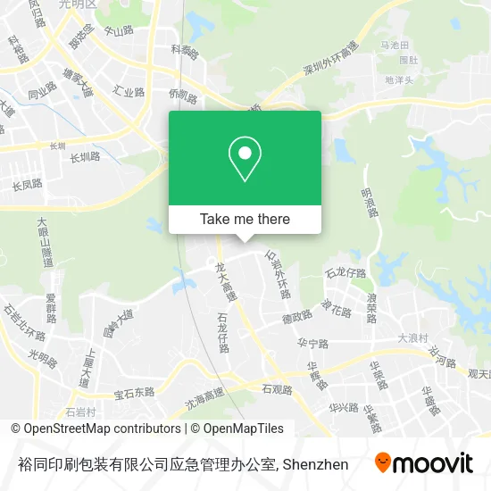 裕同印刷包装有限公司应急管理办公室 map