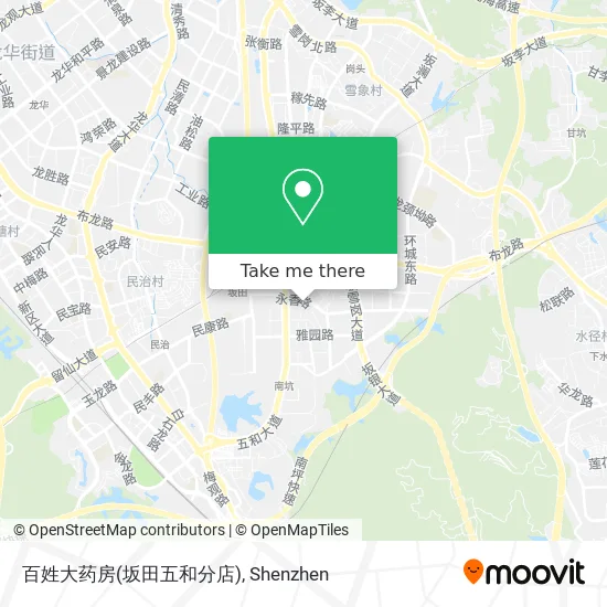 百姓大药房(坂田五和分店) map
