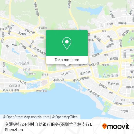 交通银行24小时自助银行服务(深圳竹子林支行) map