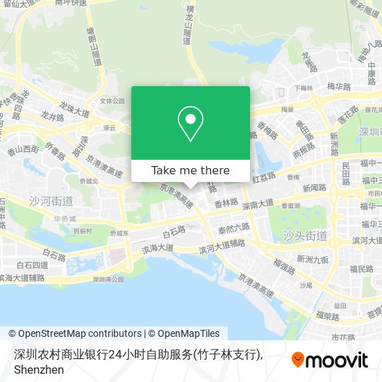 深圳农村商业银行24小时自助服务(竹子林支行) map