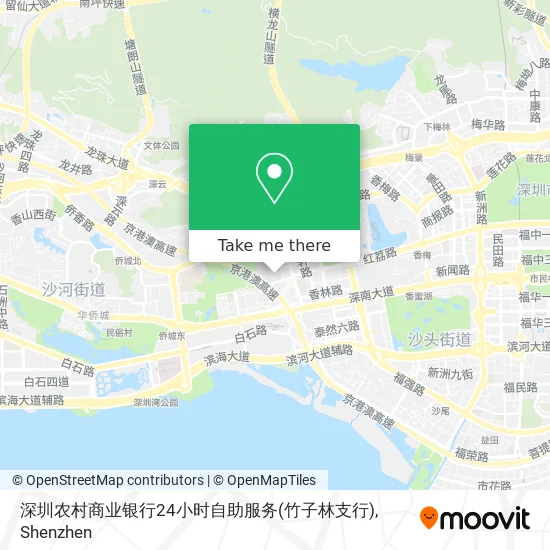 深圳农村商业银行24小时自助服务(竹子林支行) map